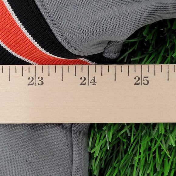 NIKE Track Fleece Jacket Large 24x24 Boxy Gray Orange - Picture 15 of 16